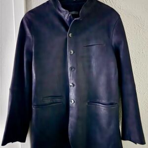 Men's Black Leather Jacket